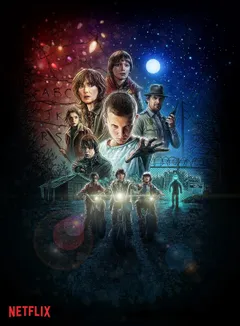 Season one key art for Stranger Things, created by Matt and Ross Duffer